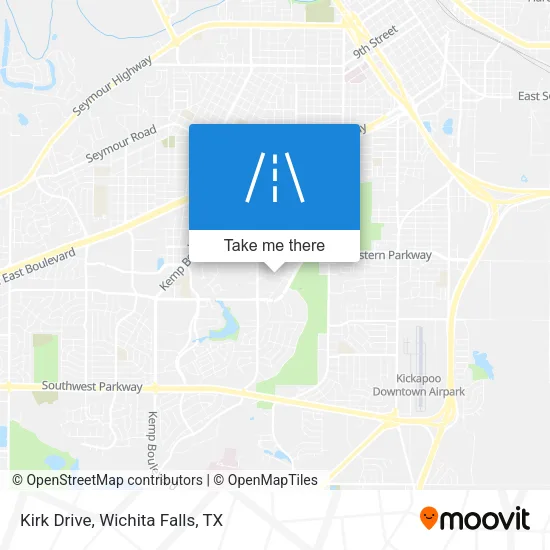 Kirk Drive map