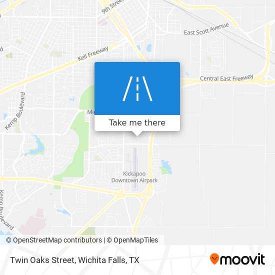 Twin Oaks Street map