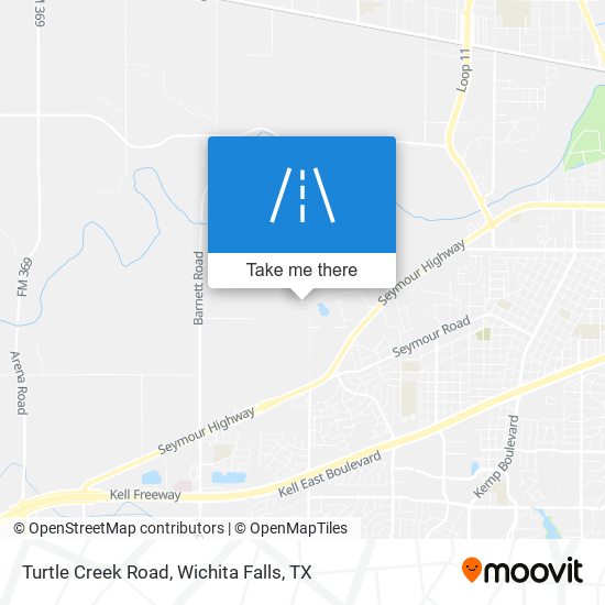 Turtle Creek Road map