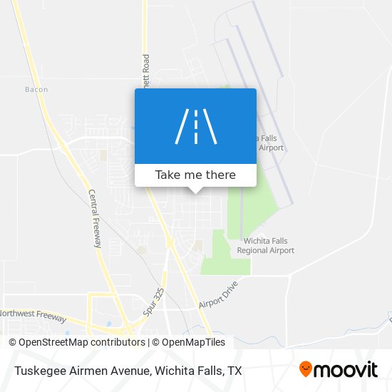 Tuskegee Airmen Avenue map
