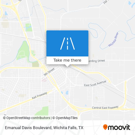 Mapa de Emanual Davis Boulevard