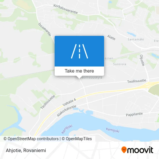 Ahjotie map