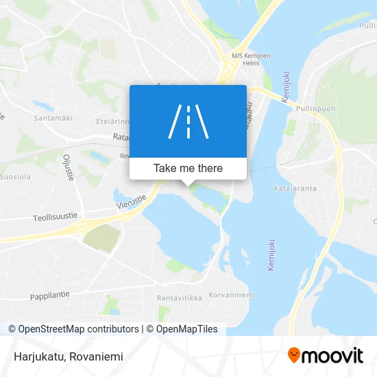Harjukatu Street map