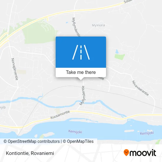 Kontiontie Road map
