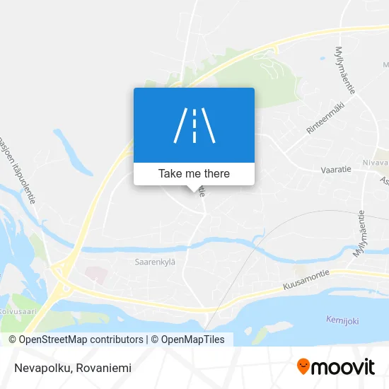 Nevapolku map