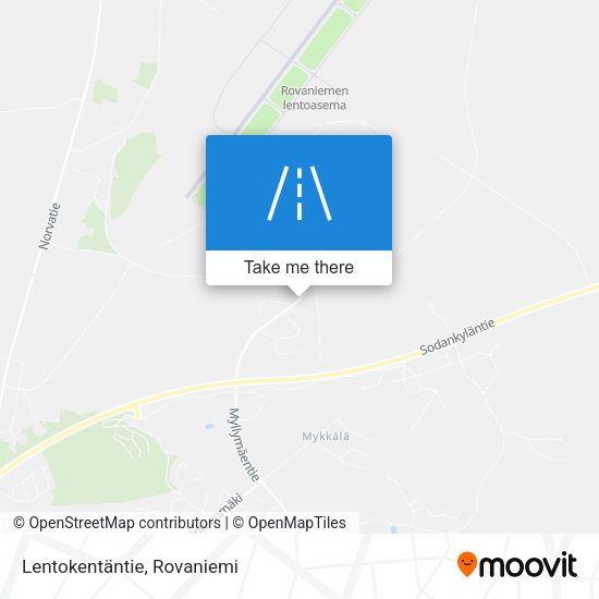 Lentokentäntie map