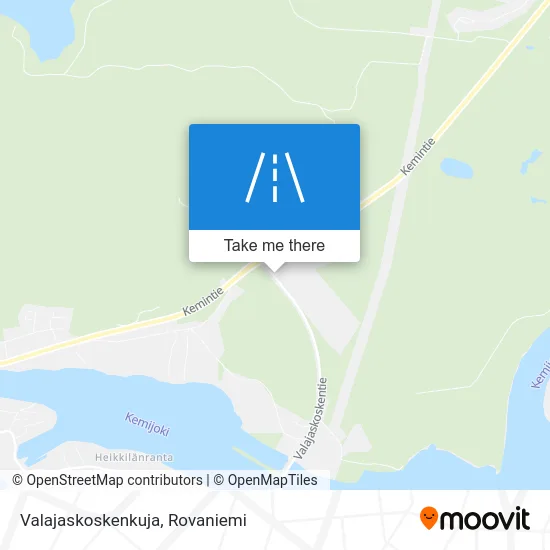 Valajaskoskenkuja map