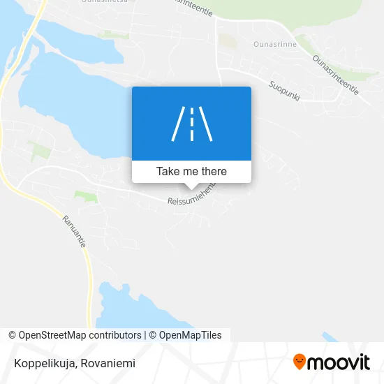 Koppelikuja Lane map