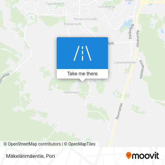 Mäkelänmäentie map