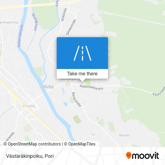 Västäräkinpolku map