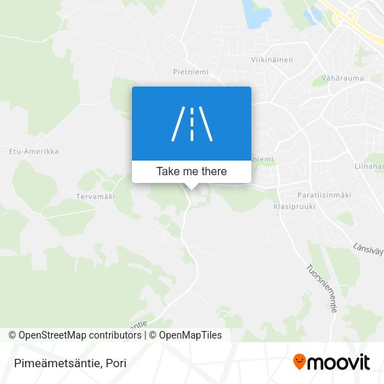 Pimeämetsäntie map