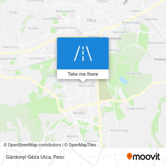 Gárdonyi Géza Utca map