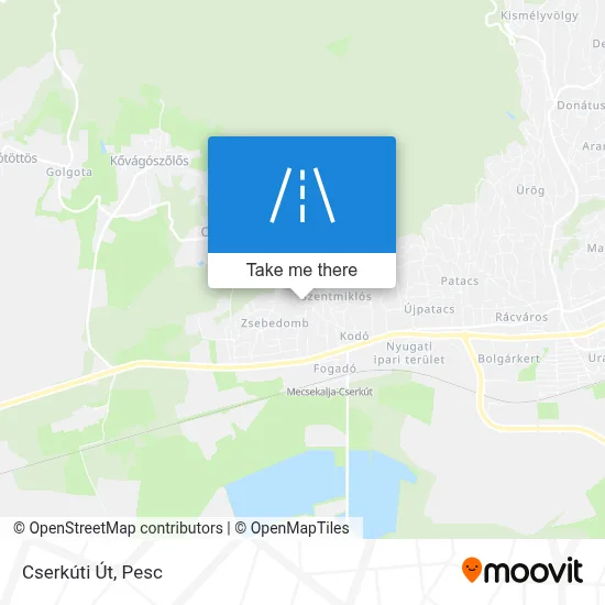 Cserkúti Út map