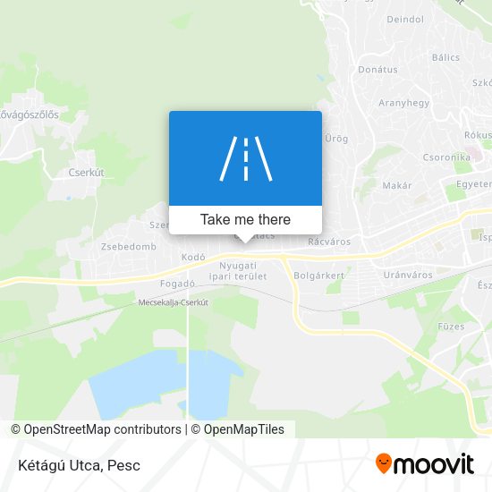 Kétágú Utca map
