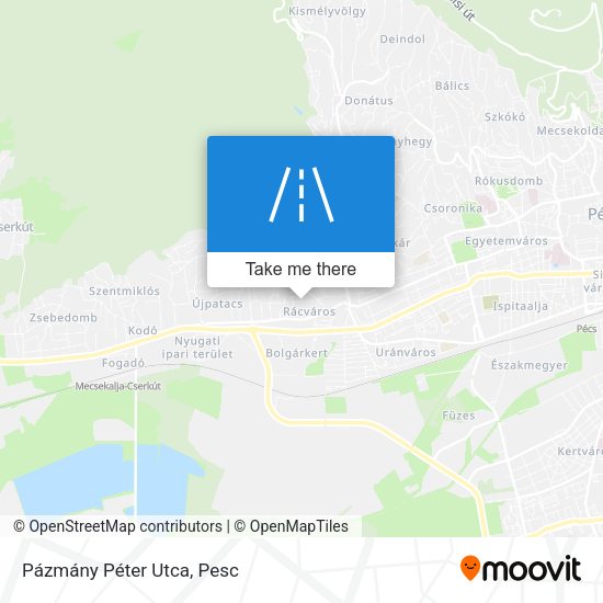 Pázmány Péter Utca map