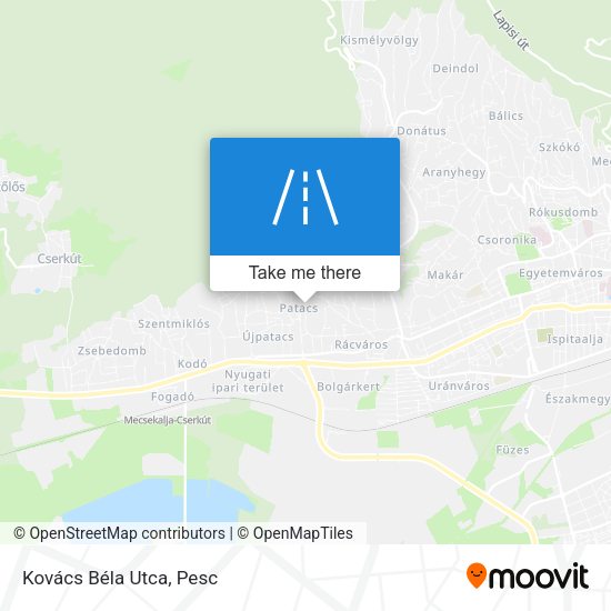 Kovács Béla Utca map