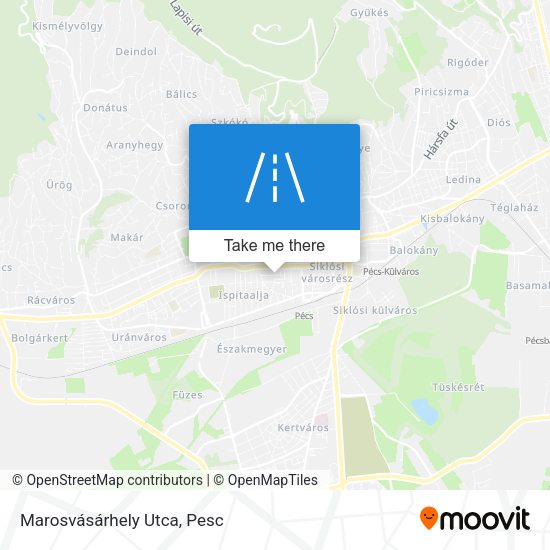 Marosvásárhely Utca map