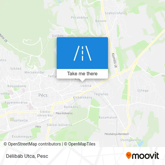 Délibáb Utca map