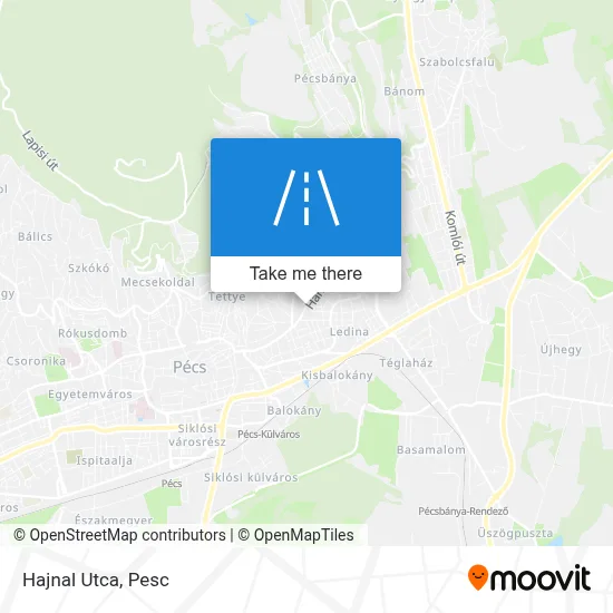 Hajnal Utca map