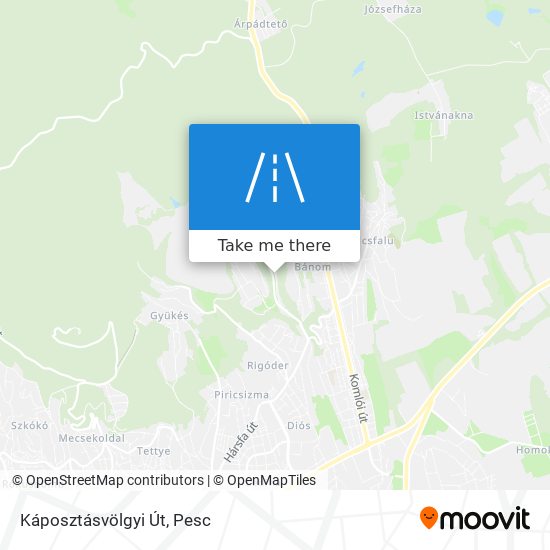 Káposztásvölgyi Út map