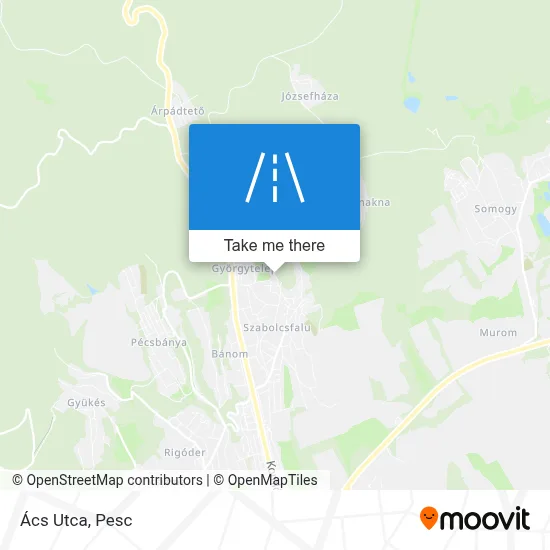 Ács Utca map