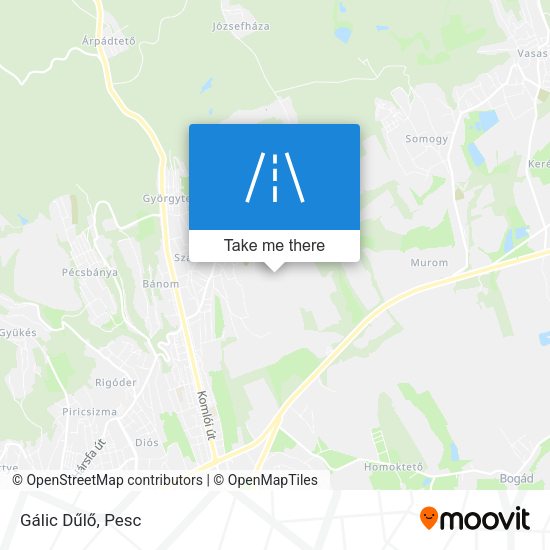 Gálic Dűlő map