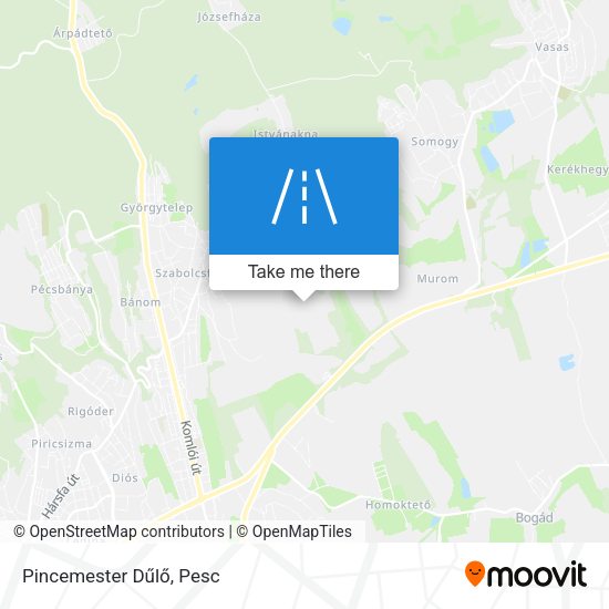 Pincemester Dűlő map