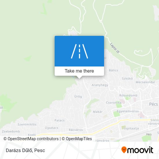 Darázs Dűlő map