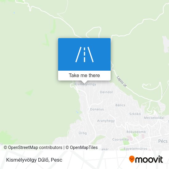 Kismélyvölgy Dűlő map