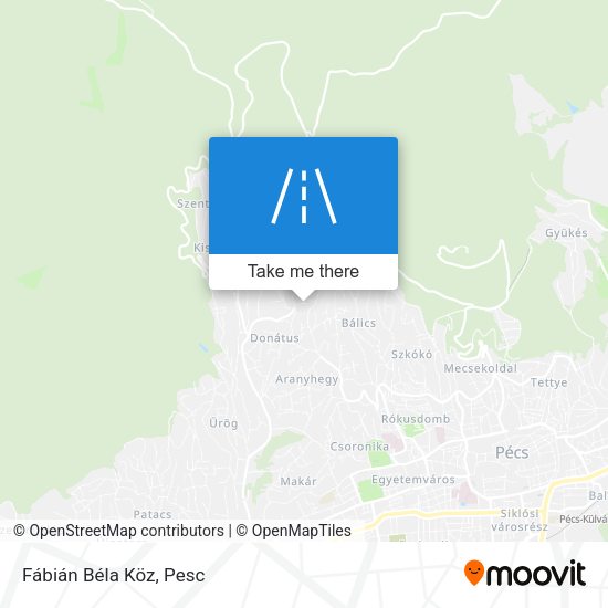 Fábián Béla Köz map