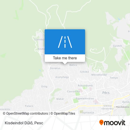 Kisdeindol Dűlő map