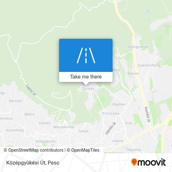 Középgyükési Út map