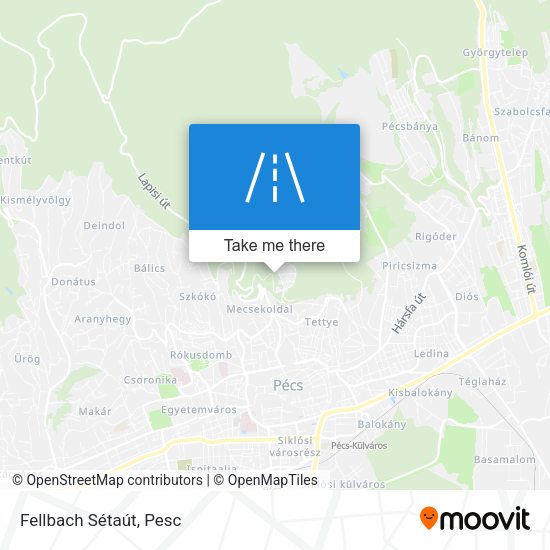 Fellbach Sétaút map