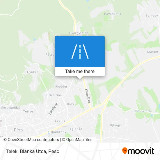 Teleki Blanka Utca map