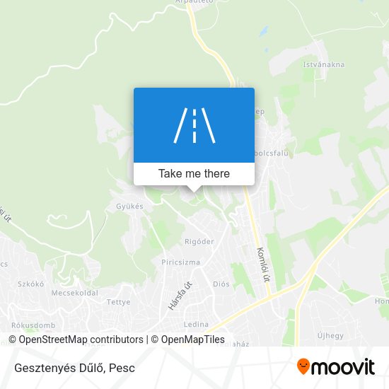 Gesztenyés Dűlő map