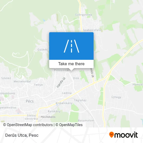 Derűs Utca map