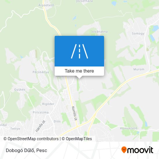 Dobogó Dűlő map