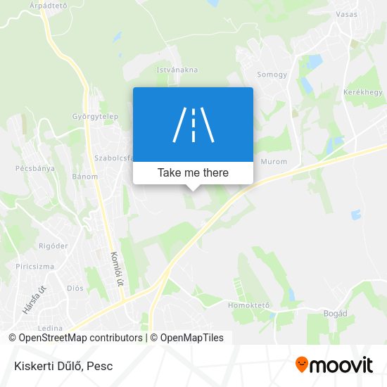 Kiskerti Dűlő map