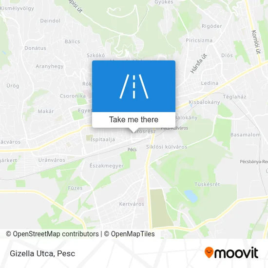 Gizella Utca map