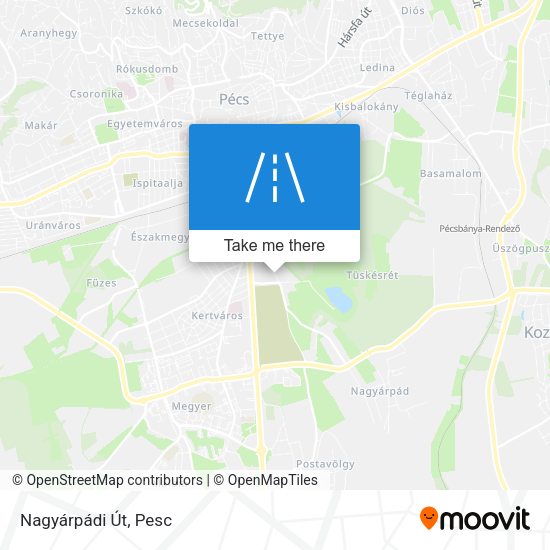 Nagyárpádi Út map