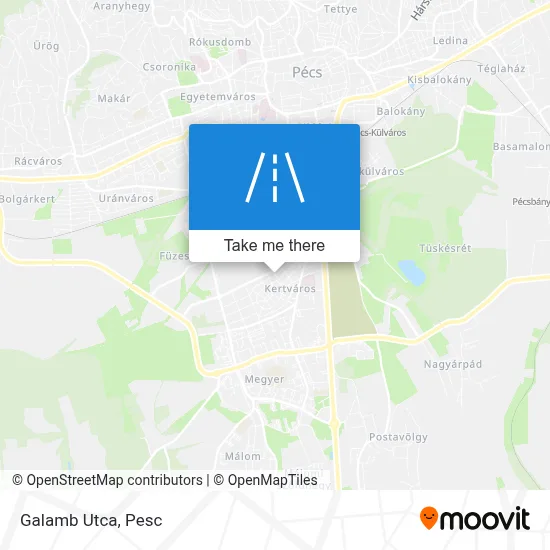 Galamb Utca map