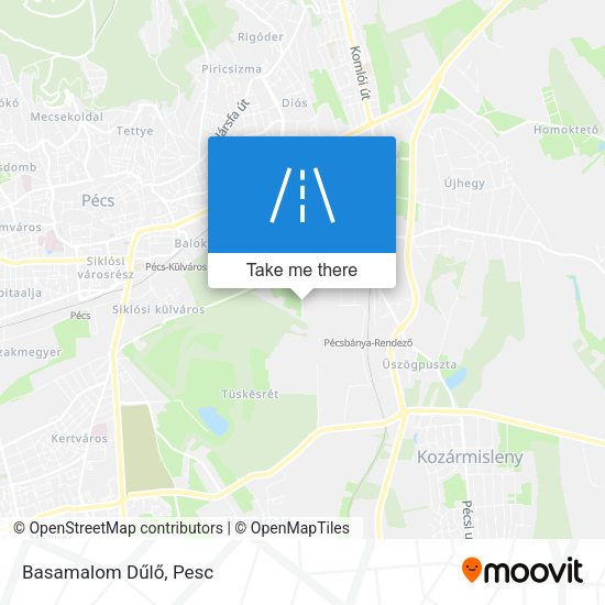 Basamalom Dűlő map