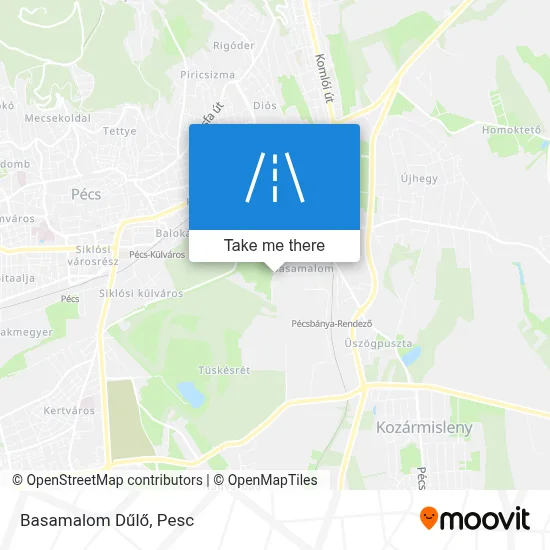 Basamalom Dűlő map