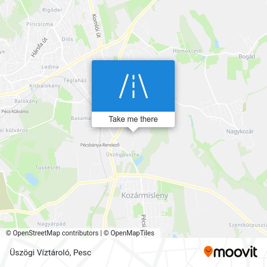 Üszögi Víztároló map