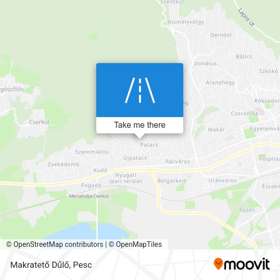 Makratető Dűlő map