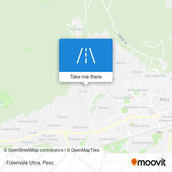 Fülemüle Utca map