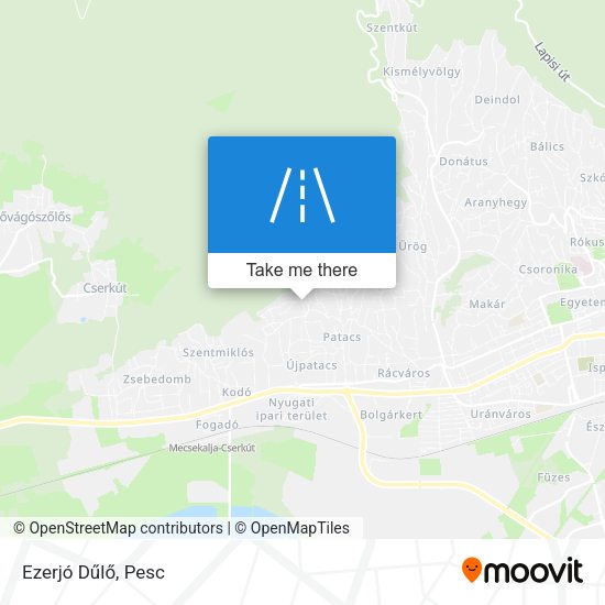 Ezerjó Dűlő map