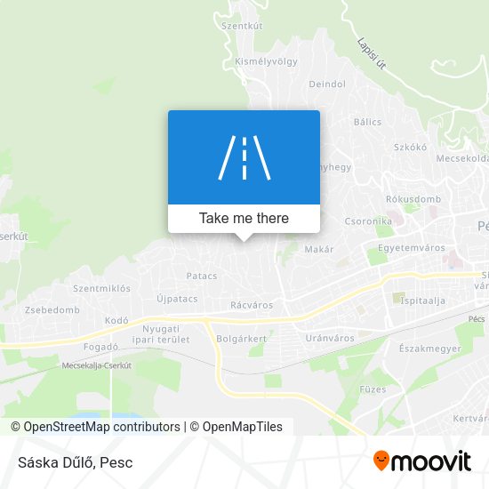 Sáska Dűlő map