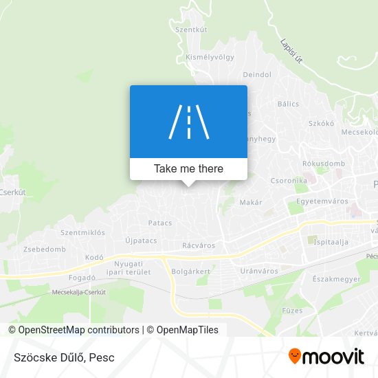 Szöcske Dűlő map