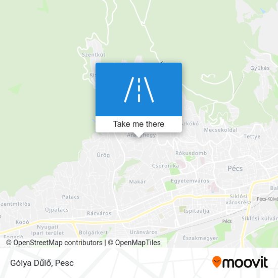 Gólya Dűlő map
